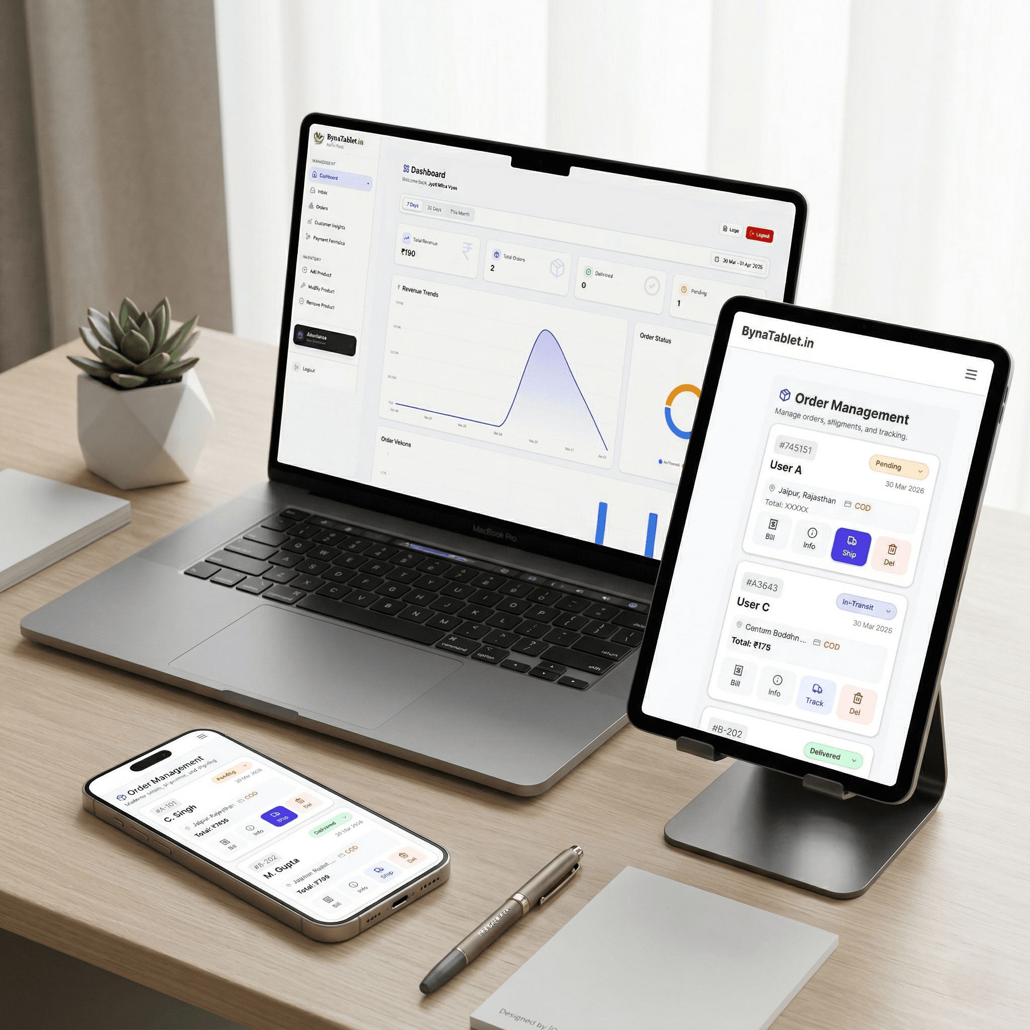BynaTab Admin Dashboard